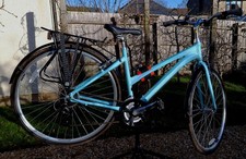 Claud Butler Urban 300 Ladies Hybrid Bike Aluminum Frame, light blue