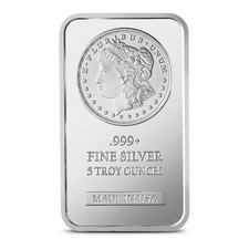 5 oz SilverTowne Morgan Silver Bar (New) 86.95 per troy oz