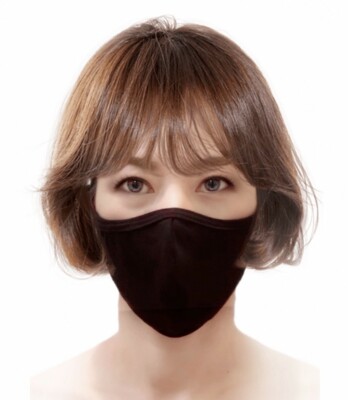 Black Cloth Face Mask Washable Reusable Made In USA  - Double Layer M2