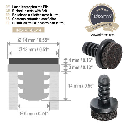 32 Feltrini Con Vite Per Mobili Ø28mm Marrone - Protezione Parquet E Pavimenti | Base In Feltro Austriaco - Foto 3