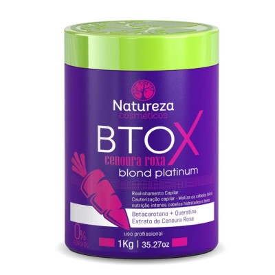 Lila Karotte Btox Blond Platin Maske 1 kg Behandlung - Natureza Kosmetik