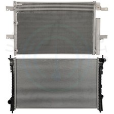Radiator & AC Condenser Cooling Kit For 2011-2015 Lincoln MKX 11-14 Ford Edge