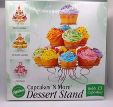 Wilton Cupcake's And More Small Dessert Stand Holds 13 Cupcakes NIB 2005
