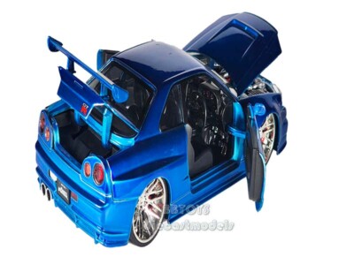BRIAN'S NISSAN GTR SKYLINE R34 BLUE 