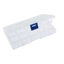2 pack 10 Grids Plastic Organizer Box Case Beads Display Storage Container