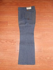 Kids 70's Vintage MANN Pants Boy/Girl 11 Regular Unisex Flare Hippie Blue Jeans 