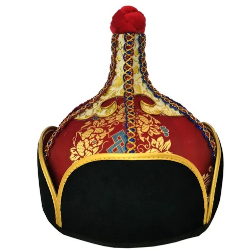 Men's Mongolian Hats Adult Men's Hats Mongolian Stage Performance Dance Hat Gift - Picture 5 of 11