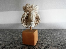 ALTE MADONNA BÜSTE RHEINISCH FIGUR SKULPTUR  GIPS REPRODUKTION