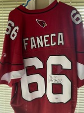 HOFer Alan Faneca Autographed Official NFL Reebok Arizona Cardinals Jersey - PSA
