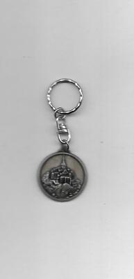 KEYRING MEDAL RELIEF METAL & LE MONT ST MICHEL &