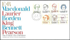 🍁Canada   #586-593A     CARICATURES      Brand New  1973  Combo First Day Cover