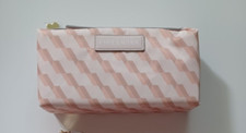 Est e Estee Lauder Zipper Cosmetics Bag Peach Travel Makeup Bag Pencil Case New