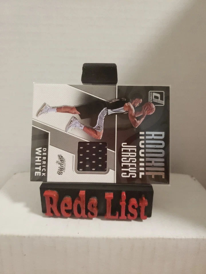 2017-18 Panini Donruss Rookie Jerseys Derrick White #RJ-DW3 RC Boston Celtics - Image 2 of 4