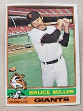 Bruce Miller    San Francisco Giants    2nd Base    Topps    1976