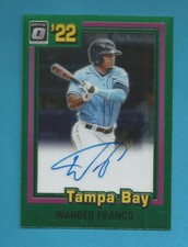 2022 OPTIC WANDER FRANCO AUTOGRAPH  RETRO GREEN CARD #18/25