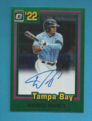 2022 OPTIC WANDER FRANCO AUTOGRAPH  RETRO GREEN CARD #18/25