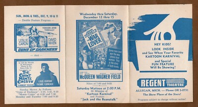 Regent Theater Handbill Flyer Advertisement, Vintage 1962, The 300 Spartans