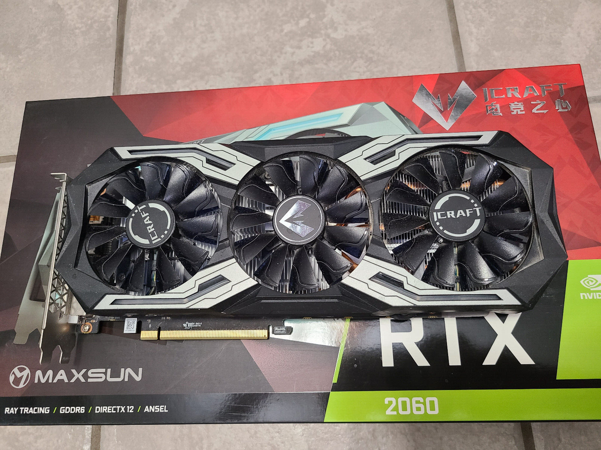 Maxsun GeForce RTX 2060 iCraft 6GB 192-Bit GDDR6 3 Fans Maxsun GeForce RTX 2060 iCraft 6GB 192-Bit GDDR6 3 Fans