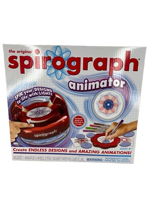 Spirograph Animator by Hasbro Spiral Art Designs Using A Power Spinner 