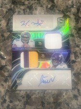 2021 Spectra Kellen Mond Kene Nwangwu Dual RookiePatch Auto Vikings /35 RPA