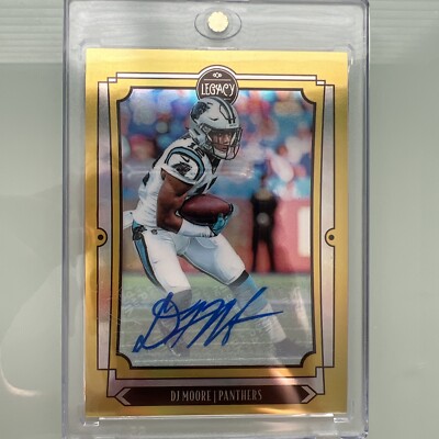 D.J. Moore 2019 Panini Legacy Gold Auto /50 FIRST PRINT