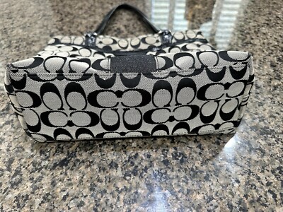 Signature COACH Black/Grey Tote Bag | eBay