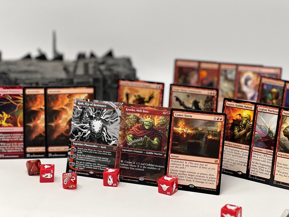 "Krenko, Mob Boss" Mono Red Goblin Deck - Custom Commander Deck, EDH ...