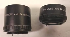 Spiratone Auto 2X & 3X TelXtender Camera Lenses Japan Pentax Photograph Vintage