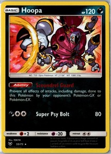 Hoopa 55/73 Holo Rare Shining Legends