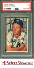 1952 BOWMAN #101 MICKEY MANTLE YANKEES HOF FANATICS-A TOP 30% PSA 3