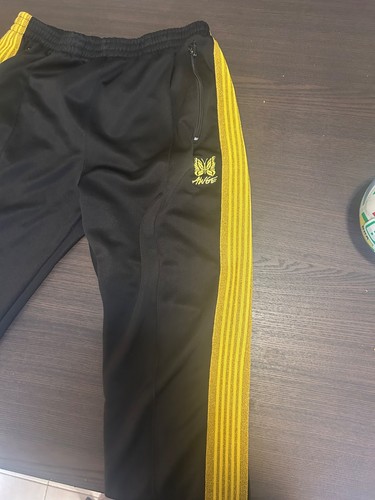 Needles x AWGE Track Pants Black Gold AP007 Size M 2018 ASAP Rocky Rare