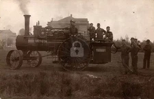 Battle Creek MI Michigan Nichols Shepard Steam Tractor c1910 RPPC Postcard COPY