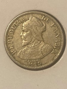 1929 Panama 2 1/2 Centesimos Old Coin  KM 8