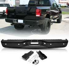 For 2004-2015 Nissan Titan With Park Sensor Holes Steel Rear Step Bumper For 2004-2015 Nissan Titan With Park Sensor Holes Steel Rear Step Bumper