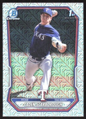 2828L 2026 Bowman #BCP-17 Caden Scarborough Chrome Prospects Mojo Refractor