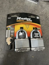 Master Lock M5XTCCSEN Magnum 2-Inch Laminated Padlock, 2-Pack Keyed Alike