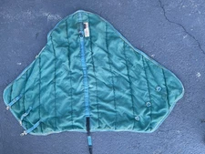 Schneiders SuperQuilt Adjusta-Fit Horse Blanket 60in x 40in Green Padded Stable