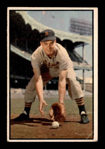 Fred Hatfield #125 1953 Bowman Color card