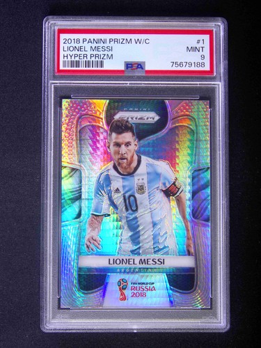 2018 Panini Prizm World Cup Lionel Messi #1 Hyper Prizm PSA 9