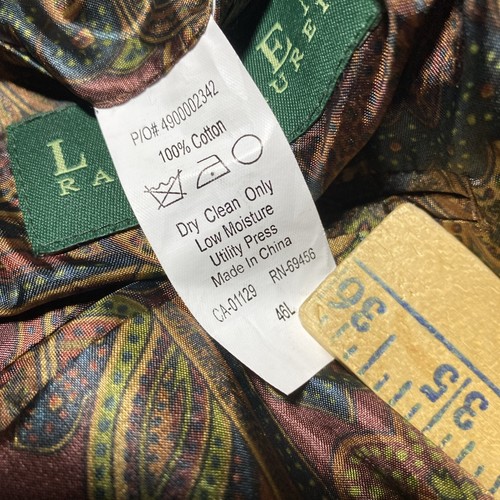 Polo Ralph Lauren Sport Coat Blazer 46L Mens Corduroy Brown 100% Cotton - Picture 6 of 13