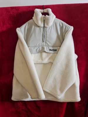 Women's Sisters & Seekers White Fleece Pullover With Chest Pocket Size XL