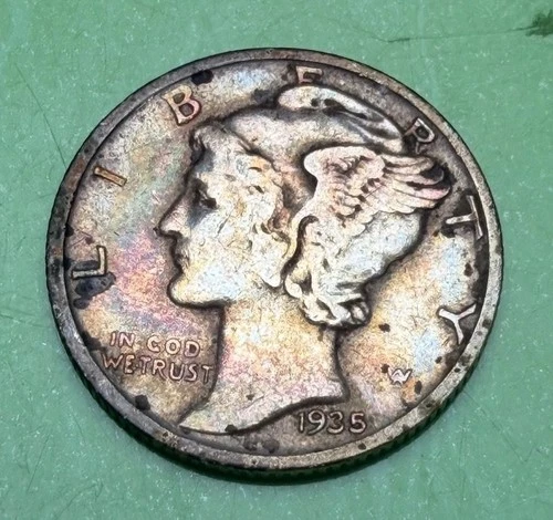 1935-D Mercury Dime — photo from another recent sale