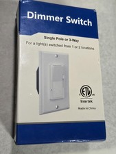 Dimmer For Single 3-Way Switch Pole 120VAC White