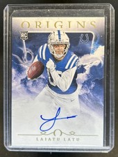 2024 Panini Origins Laiatu Latu Auto RC #RAU-LLA Colts Rookie