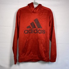 Mens Adidas Pullover Hooded Sweatshirt Red sz. L