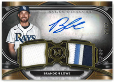 2021 Topps Museum Collection - Single-Player Dual Relic Autographs Brandon Lowe