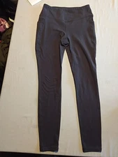 RBX Leggings Women's Small Gray Yoga Pants Performance Activewear Running Pocket