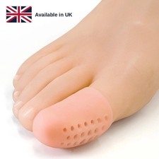 Silicone Big Toe Protector Caps Pair Ingrown Toenail Corn Cushion Guard UK