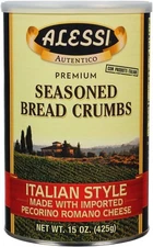 Premium Italian Style Seasoned Bread Crumbs, 15 Ounces (Pack of 6)