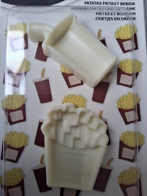 Jem Sugarcraft Kuchen Pop It Form Pommes und Getränk